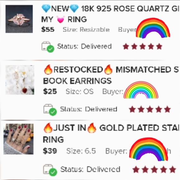 💎NEW💎 GOLD PLATED STARBURST RING - Picture 7 of 7